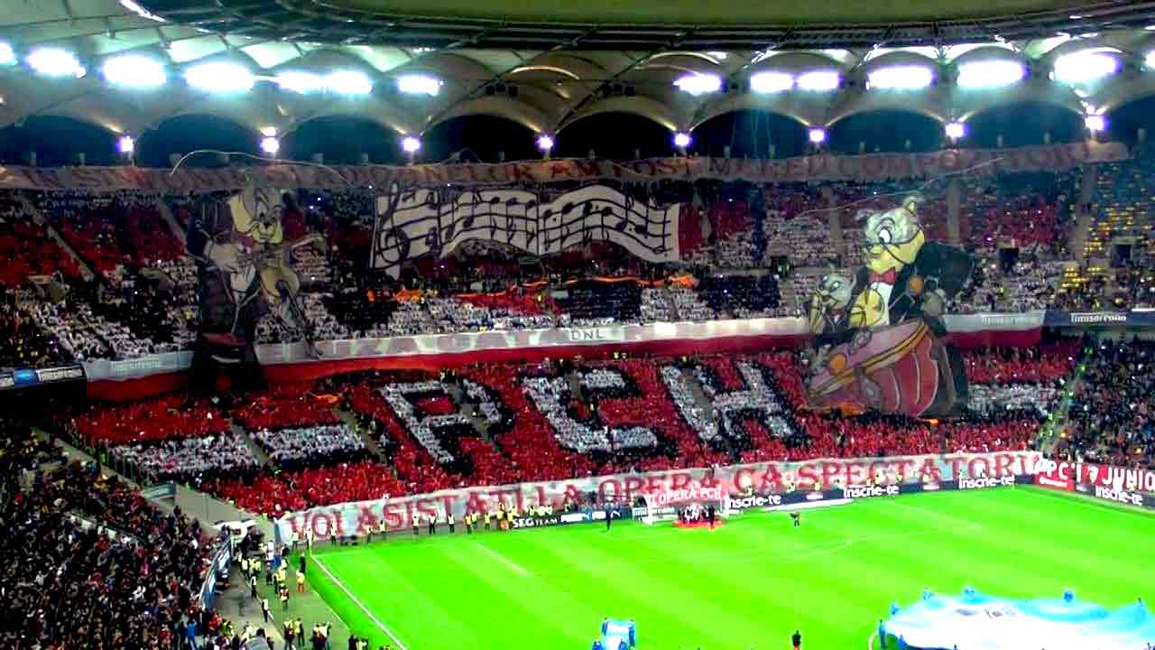 Coreografie 3d Dinamo Steaua 17 aprilie plase