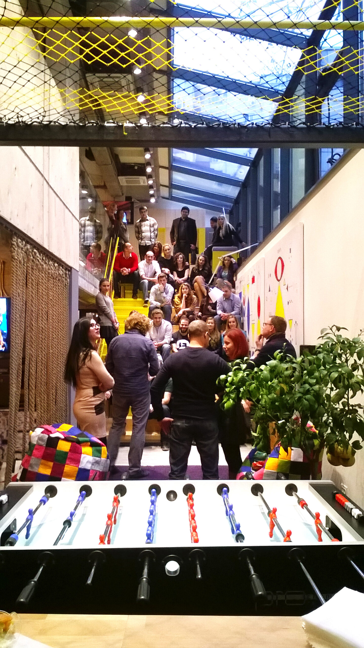 Amenajare plasă din frânghie